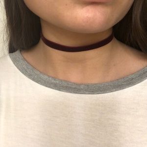 Purple Velvet Choker